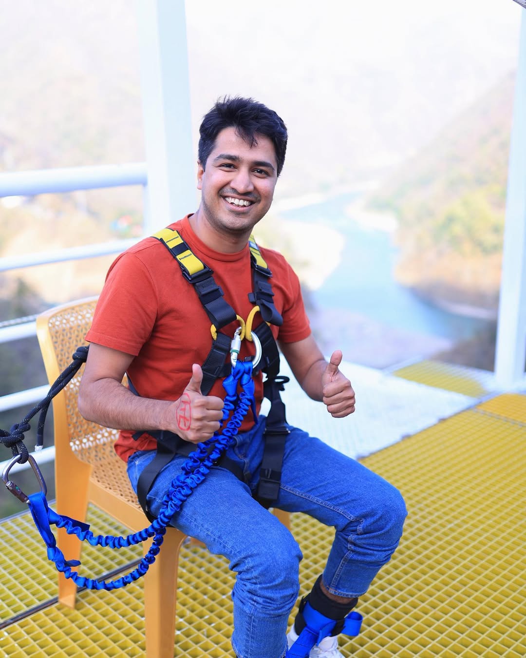 Highest 140 meter bungee jumping in Jim Corbett Uttarakhand