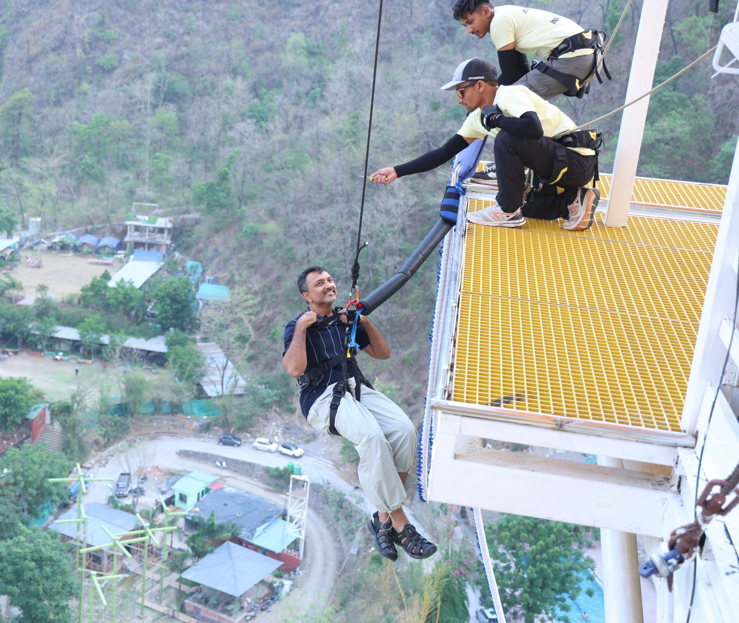 BUNJEE JUMPING FREESTYLE in JIM CORBETT